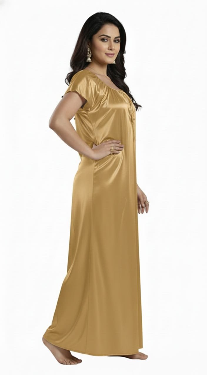 Honey Gold Luxe Lycra Nighty - Image 2