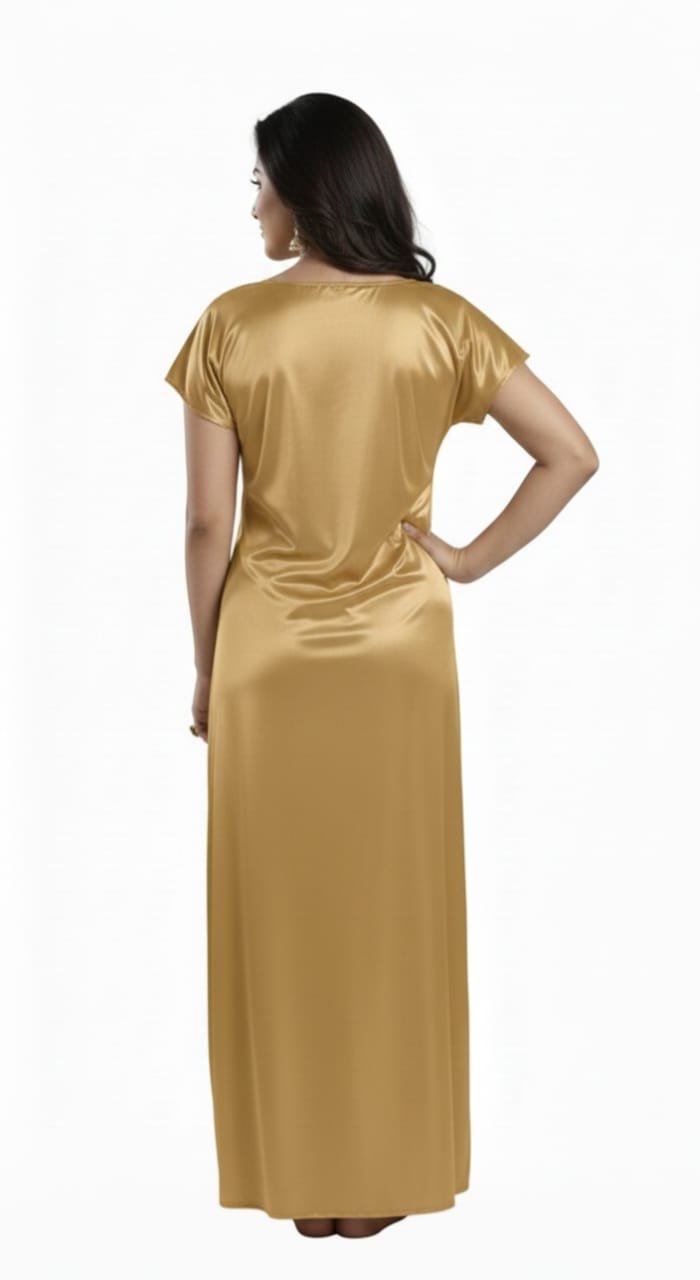Honey Gold Luxe Lycra Nighty - Image 3