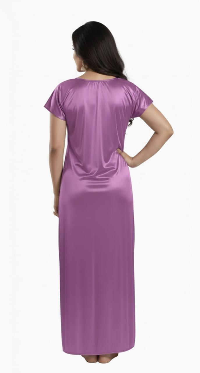 Royal Amethyst Lycra Nighty - Image 3