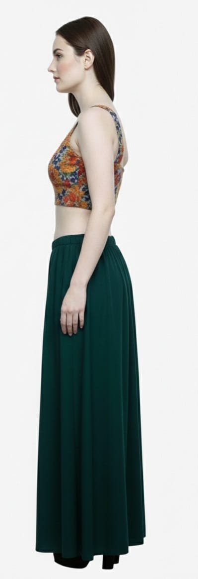 Green Soft Full Cotton Petticoat for Women (Pack of 2) - Image 2