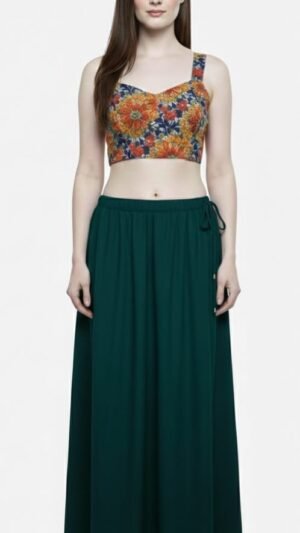 Green Soft Full Cotton Petticoat for Women (Pack of 2)