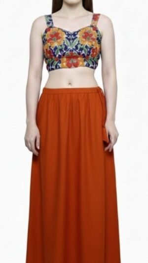 Rust Orange Classic Full Cotton Petticoat for Women (Pack of 2)