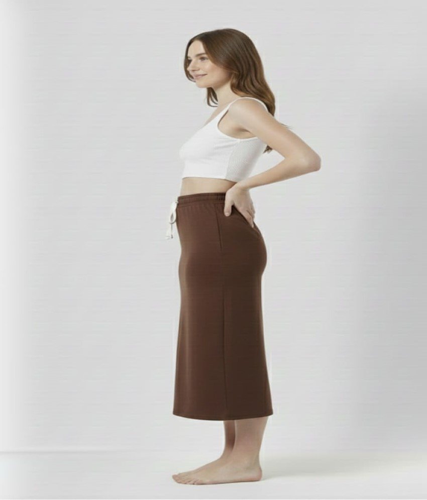 Classic Cocoa Brown Saree Shaper - Image 2