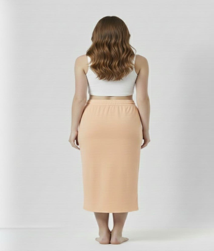 Peach Cream Nude Saree Shaper - Image 4