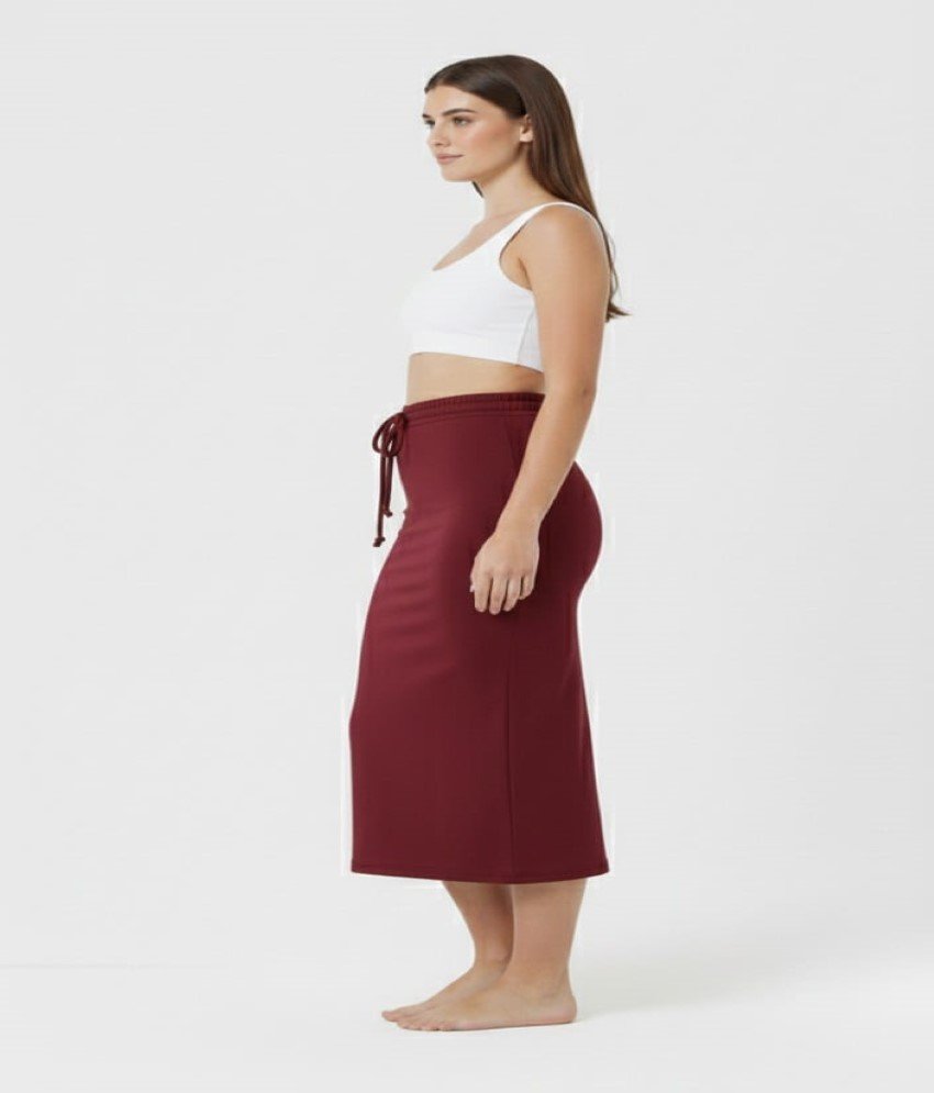 Rich Wine Red Saree Shaper - Image 2