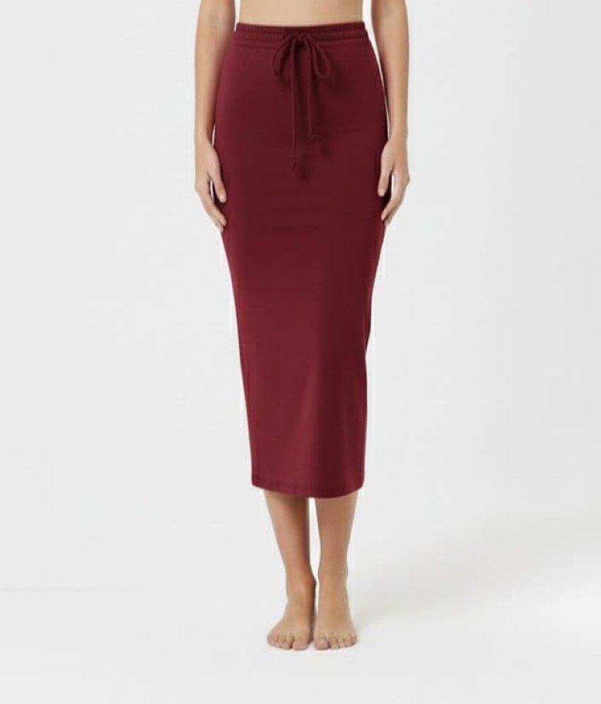 Rich Wine Red Saree Shaper - Image 5