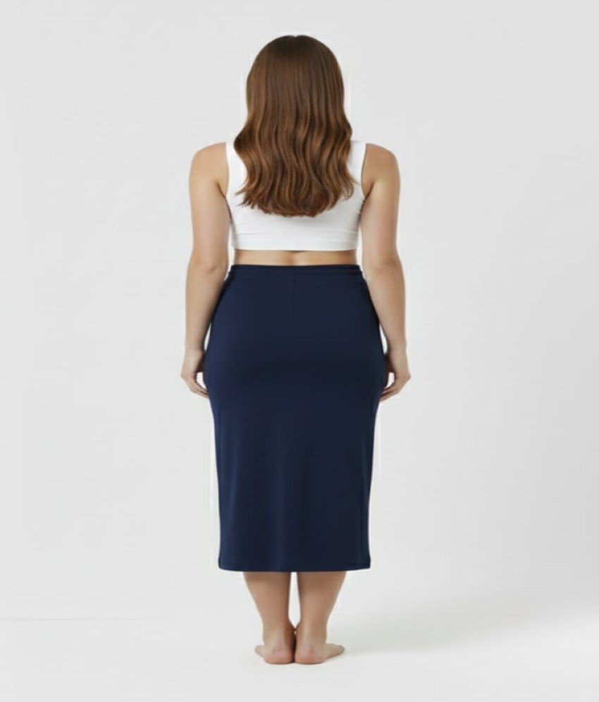 Deep Navy Blue Saree Shaper - Image 4