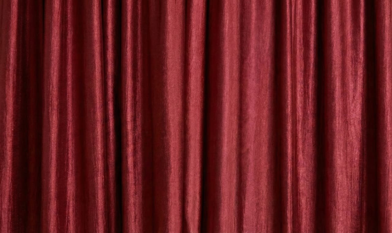 Maroon Red Premium Curtains – Pack of 2 - Image 2