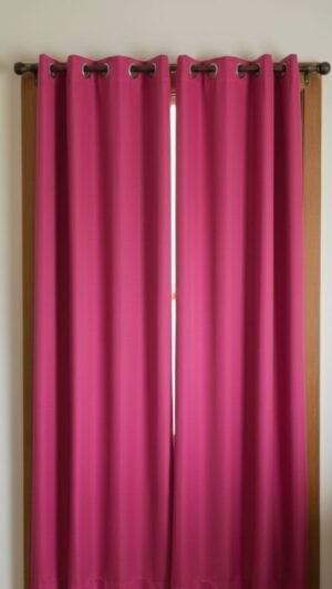 Bright Pink Premium Curtains – Pack of 2