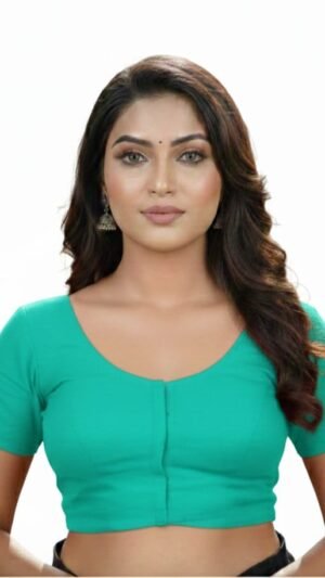 Aqua Green Cotton Blouse