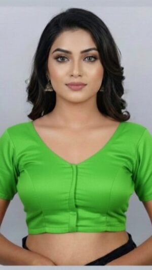 Fresh Green Cotton Blouse