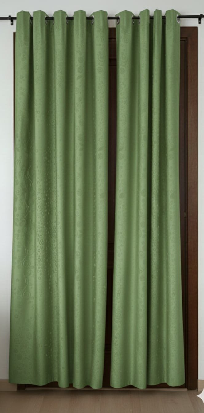 Green Premium Curtains – Pack of 2